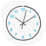 A simple illustration of a clock